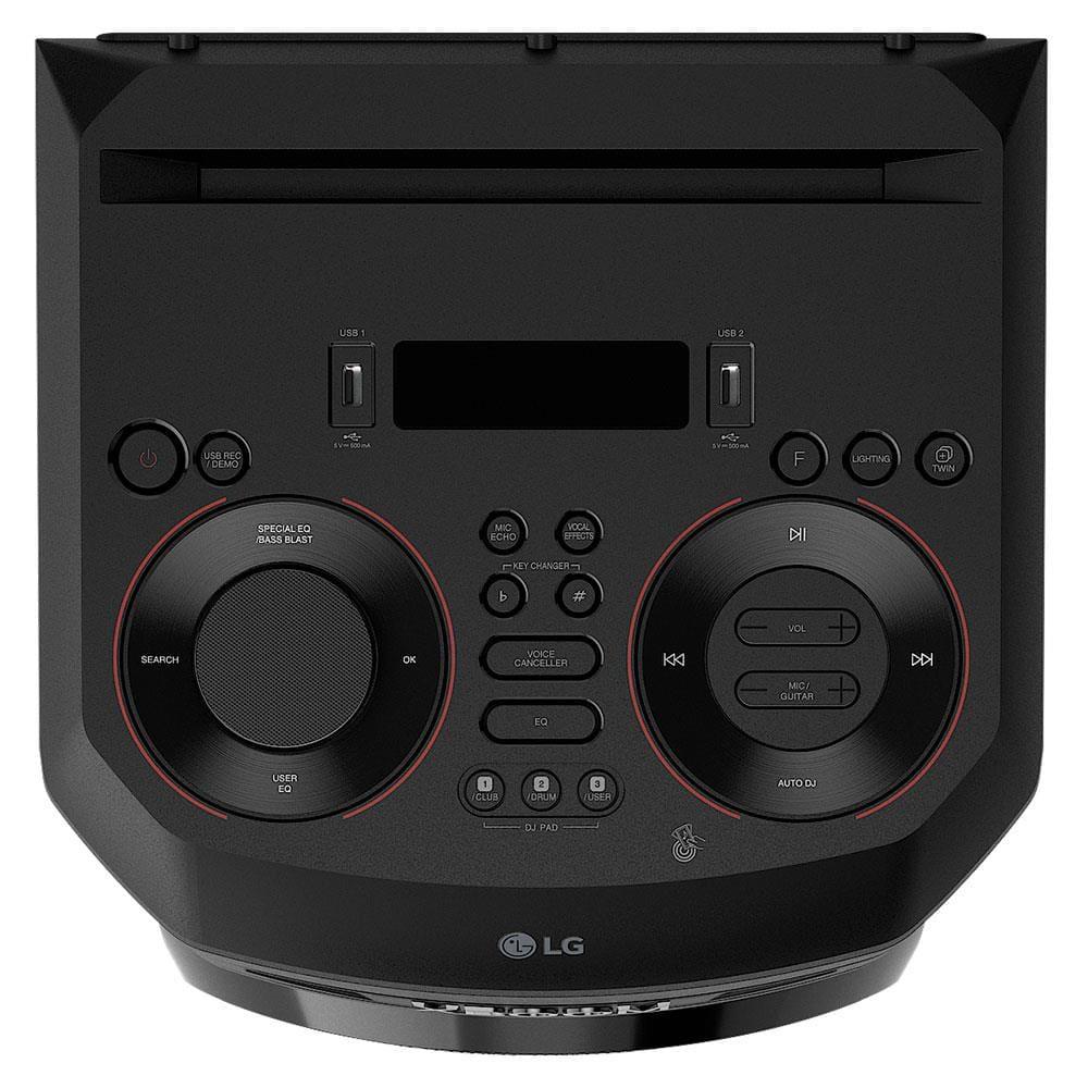 Torre de Som Acústica LG XBOOM RNC5 com Multi Bluetooth, Karaokê, Entrada de Microfone e Guitarra - 5