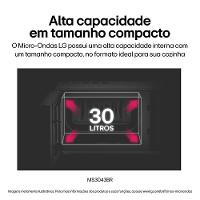Forno Micro-ondas LG MS3043BR com Função Manter Aquecido e Limpa Fácil - Prata - 9