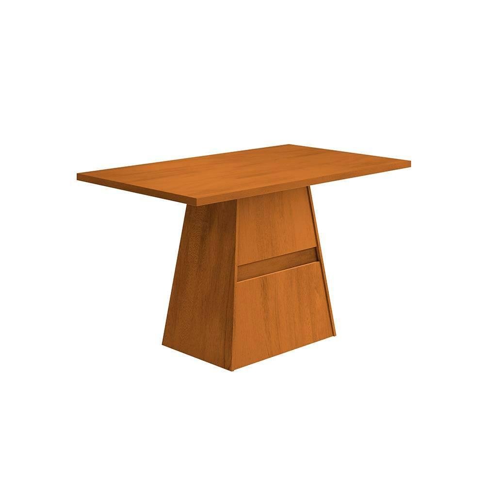 Mesa de Jantar Retangular Dobuê Dakar com 4 Cadeiras Estofadas Revestidas em Suede - 3