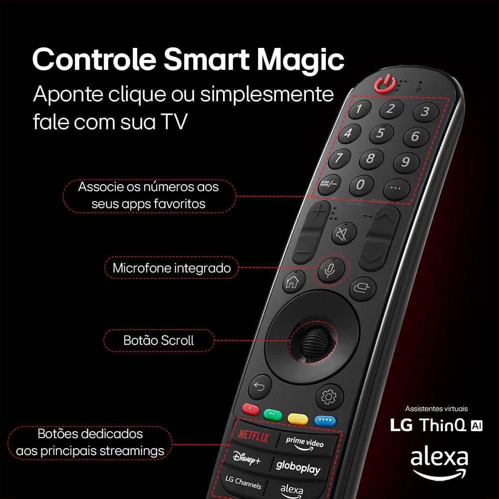 Smart TV 4K 75" LG NanoCell 75NANO80T com Processador a5 Ger7 AI, Hub de Esportes, Alexa/Chromecast integrado, webOS 24 e Controle Smart Magic - 7