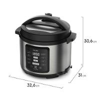 Panela Elétrica de Pressão Electrolux EX PCC15 por Rita Lobo com Display Digital 5L – Inox e Preta - 5