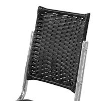 Cadeira de Jantar Aço Nobre Kansas com Encosto em Junco e Assento Estofado Revestido em Suede - 2