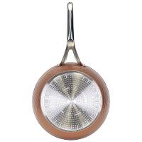 Frigideira Funda Bergner Origen em Alumínio Forjado com Revestimento Antiaderente F4, Base de Indução System Plus e Tampa de Vidro 26 cm - Dourada - 5