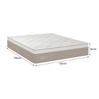 Colchão Queen Size Umaflex Milão com Euro Pillow e Molas Ensacadas 30x158x198 – Bege/Branco - 4