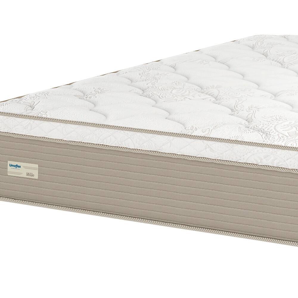 Colchão Casal Umaflex Milão com Euro Pillow e Molas Ensacadas 30x138x188 – Bege/Branco - 2
