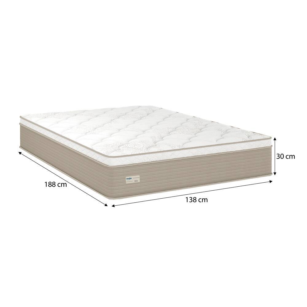 Colchão Casal Umaflex Milão com Euro Pillow e Molas Ensacadas 30x138x188 – Bege/Branco - 4
