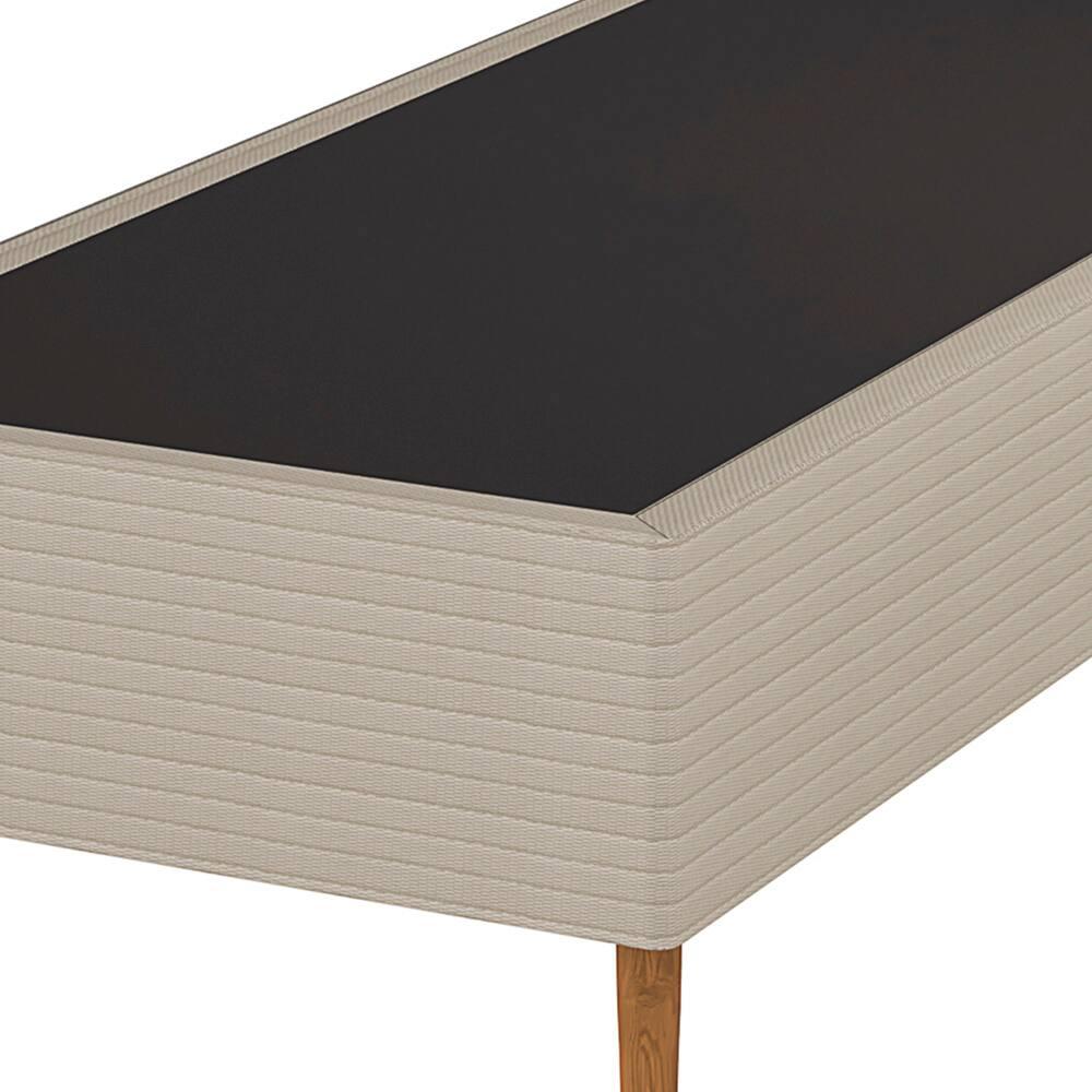 Base Box Queen Size Umaflex Milão Bipartida com Revestimento em Malha 26x78x198cm – Bege - 2