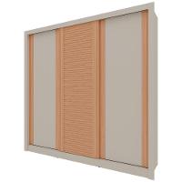 Guarda-Roupa Bartira Village com 3 Portas, 4 Gavetas e 243,1cm de Largura - 3