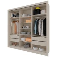 Guarda-Roupa Bartira Village com 3 Portas, 4 Gavetas e 243,1cm de Largura - 6