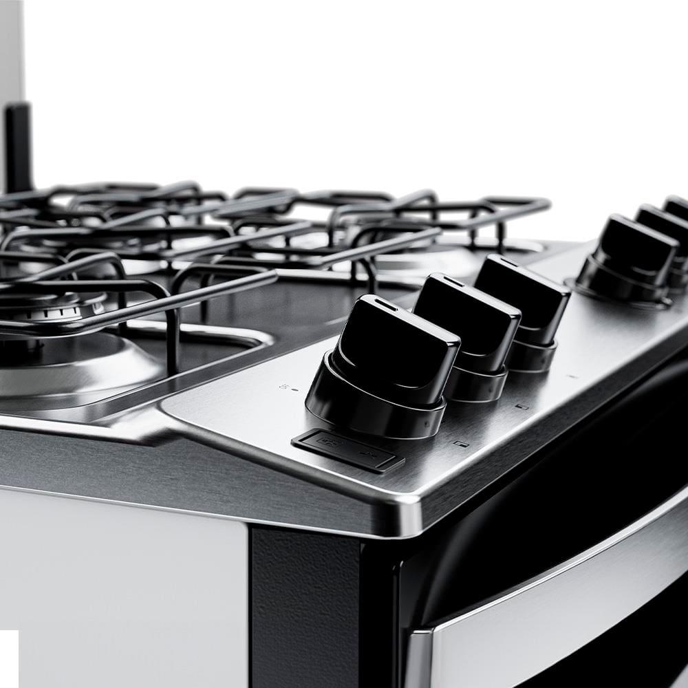 Fogão 5 Bocas Brastemp BFS5NDB Forno 96L Queimadores Rápidos Bivolt Branco - 7