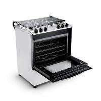 Fogão 5 Bocas Brastemp BFS5NDB Forno 96L Queimadores Rápidos Bivolt Branco - 2