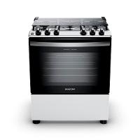 Fogão 5 Bocas Brastemp BFS5NDB Forno 96L Queimadores Rápidos Bivolt Branco