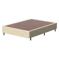 Base Box de Casal Probel Arezzo Revestido em Tecido Jacquard 30x188x138cm – Bege - 1