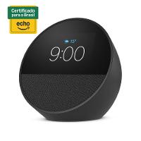 Echo Spot (2024) com Alexa, Despertador Inteligente com Som Vibrante – Preto - 2