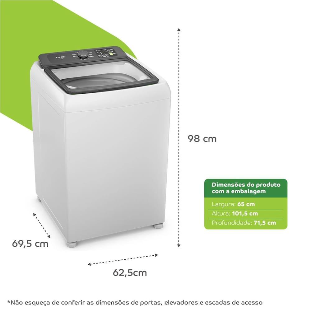 Lavadora de Roupas Consul 15kg CWN15AB com Modo Eco - Branca - 9
