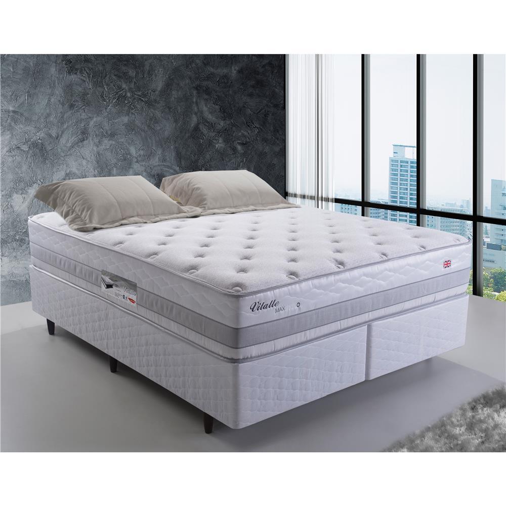 Colchão Queen Size Herval Vitalle com Molas Maxpring 31x158x198 cm - Cinza - 2