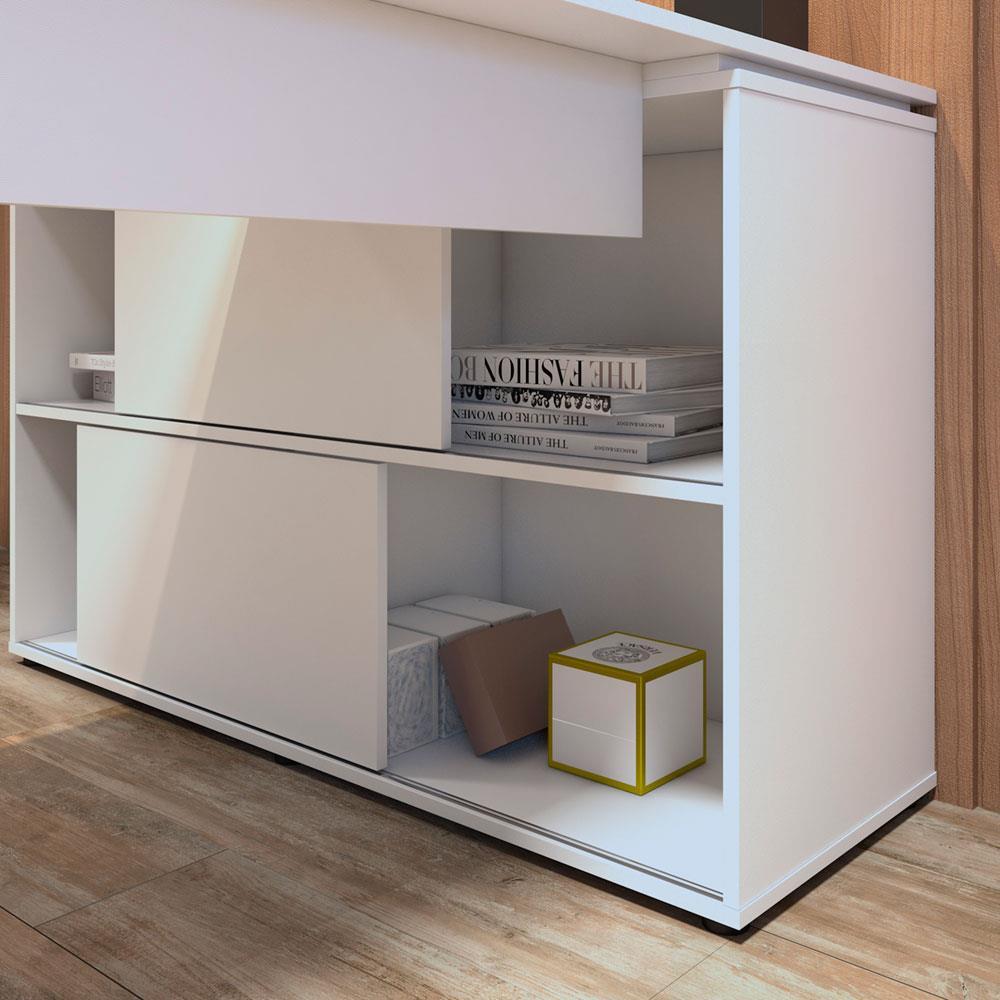 Mesa Artany Mingle com 2 Portas - Branco - 5