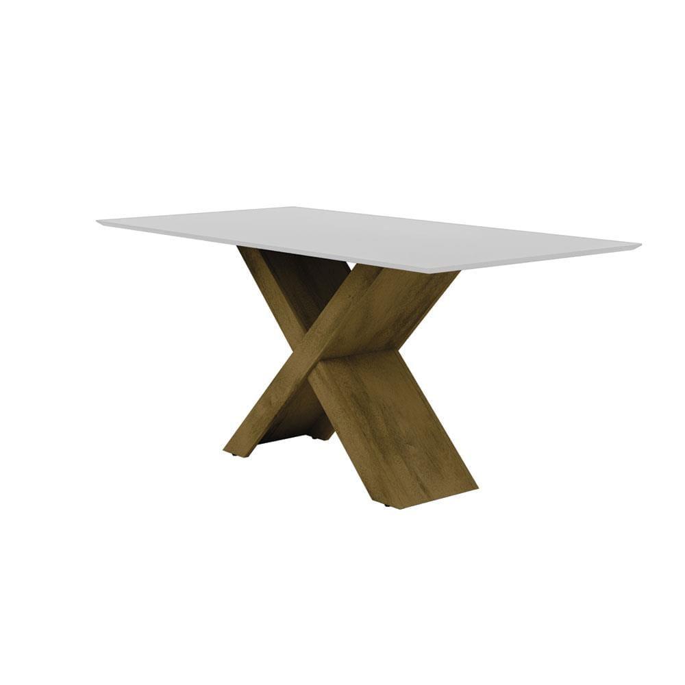 Mesa de Jantar Retangular Dobuê Creta Light 180x90cm com 6 Cadeiras Estofadas Revestidas em Tecido Veloplus - 4