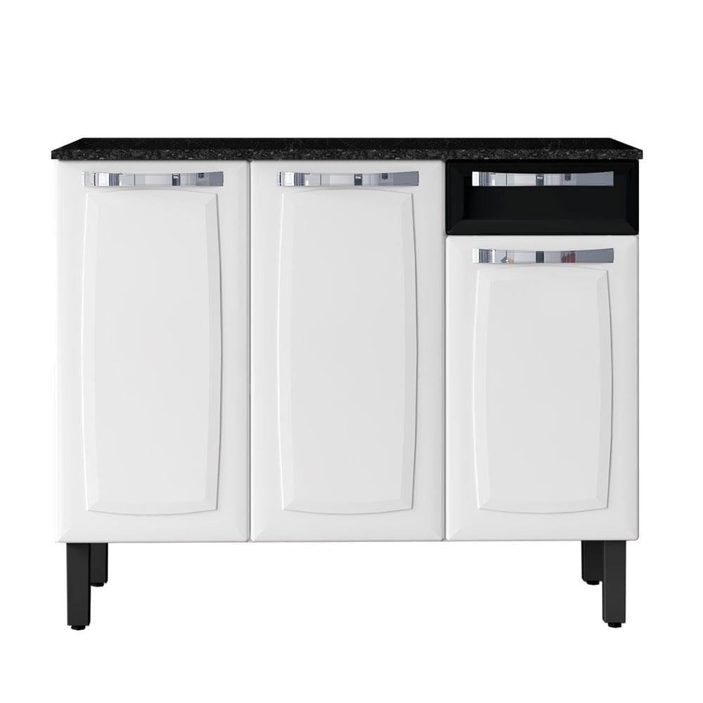 Balcão Itatiaia Rose com 3 Portas e 1 Gaveta - 105 cm de Largura - 6