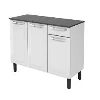 Balcão Itatiaia Rose com 3 Portas e 1 Gaveta - 105 cm de Largura - 3