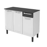 Balcão Itatiaia Rose com 3 Portas e 1 Gaveta - 105 cm de Largura - 8