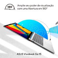 Notebook ASUS Vivobook Go 15 Intel Core i3 N305 8GB RAM 256GB SSD Tela LED Full HD 15,6” Windows 11 Home - E1504GA-NJ434W - 6
