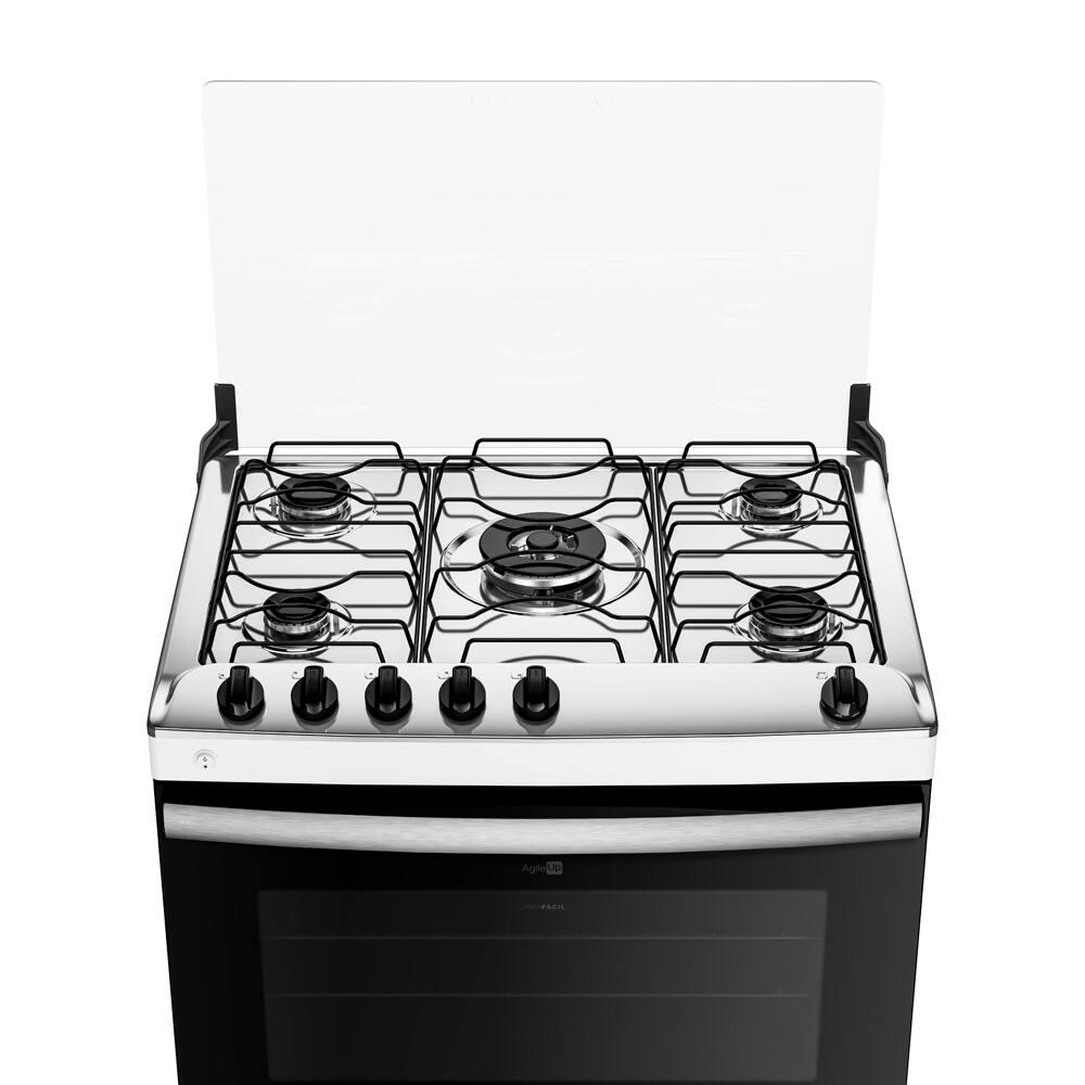 Fogão Atlas 5 Bocas Agile Up com Mesa de Inox, Grade Dupla no Forno e Acendimento automático Bivolt – Branco - 3