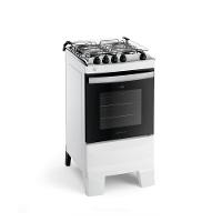 Fogão Atlas 4 Bocas Agile Up com Mesa de Inox, Grade Dupla no Forno e Acendimento automático Bivolt - Branco - 1