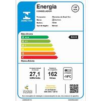 Freezer Vertical Electrolux FEI19 Cycle Defrost Inverter com 1 Porta reversível, Pés Niveladores - 162 litros - 6