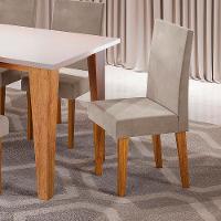 Mesa de Jantar Retangular Viero Milão com 6 Cadeiras Vênus Estofadas e Revestidas - 2