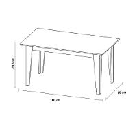 Mesa de Jantar Retangular Viero Milão com 6 Cadeiras Vênus Estofadas e Revestidas - 5