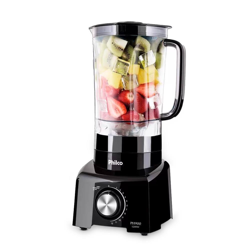 Fritadeira Elétrica Sem Óleo Air Fry Philco PFR15PG Gourmet Gold 4,3L Preta + Liquidificador PH900 Preto 1200W com 12 Velocidades - 2