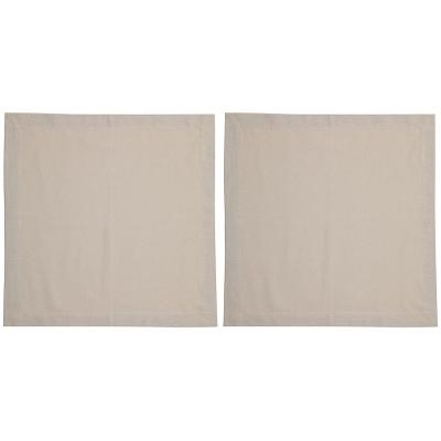 Conjunto de Guardanapos Wolff Mesa Ponto Ajour em Algodão Bege - 2 Peças