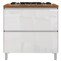 Cozinha Completa Bartira Amazonita com 7 Portas, 1 Gaveta e 4 Prateleiras - 280cm de largura - 6