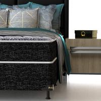 Cama Box de Solteiro Probel Guarda Costas Promiddle Espuma D28 60x88x188cm - Branco/Preto - 5