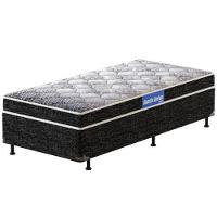 Cama Box de Solteiro Probel Guarda Costas Espuma D23 52x88x188cm - Branco/Preto - 2