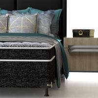 Cama Box de Solteiro Probel Guarda Costas Espuma D23 52x88x188cm - Branco/Preto - 5