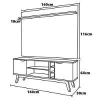 Rack com Painel Patrimar Marselha para TVs de até 50” - 8