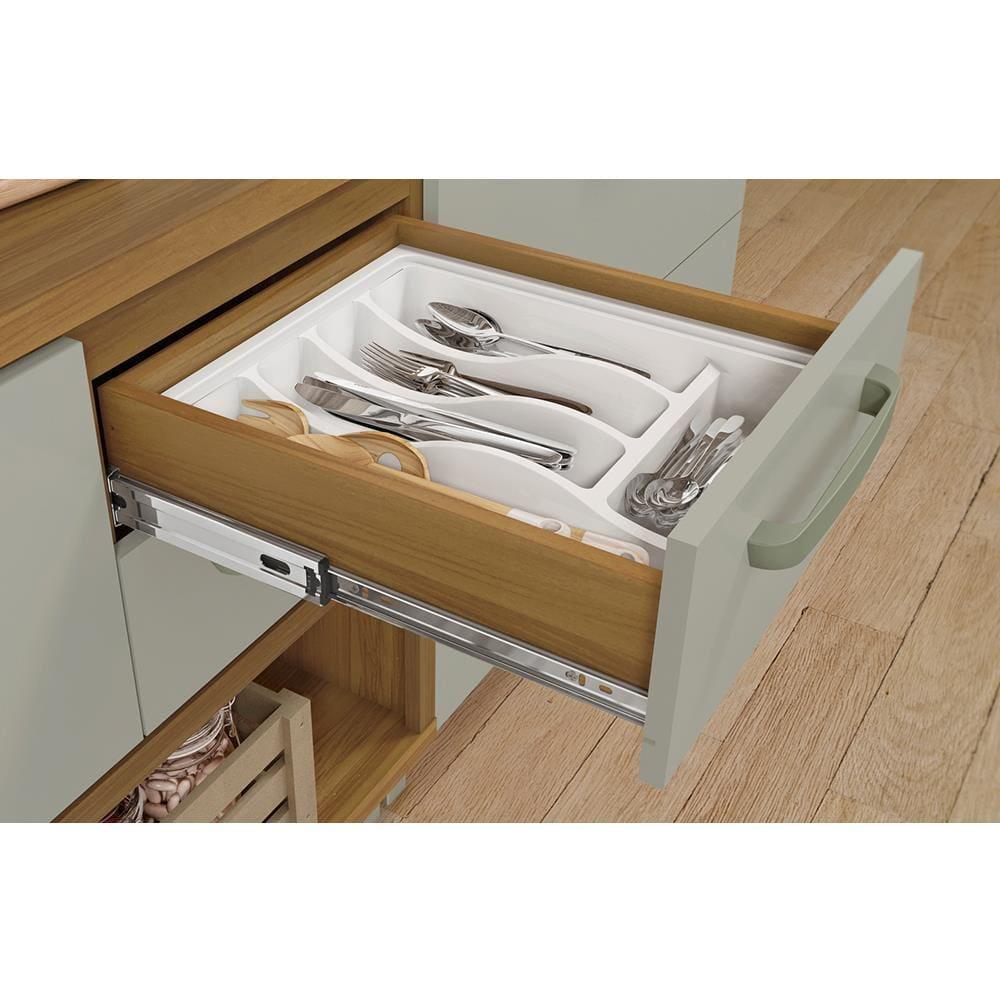 Cozinha Compacta Nesher Princesa com 4 Portas 3 Gavetas e 7 Prateleiras - 200cm de largura - 8