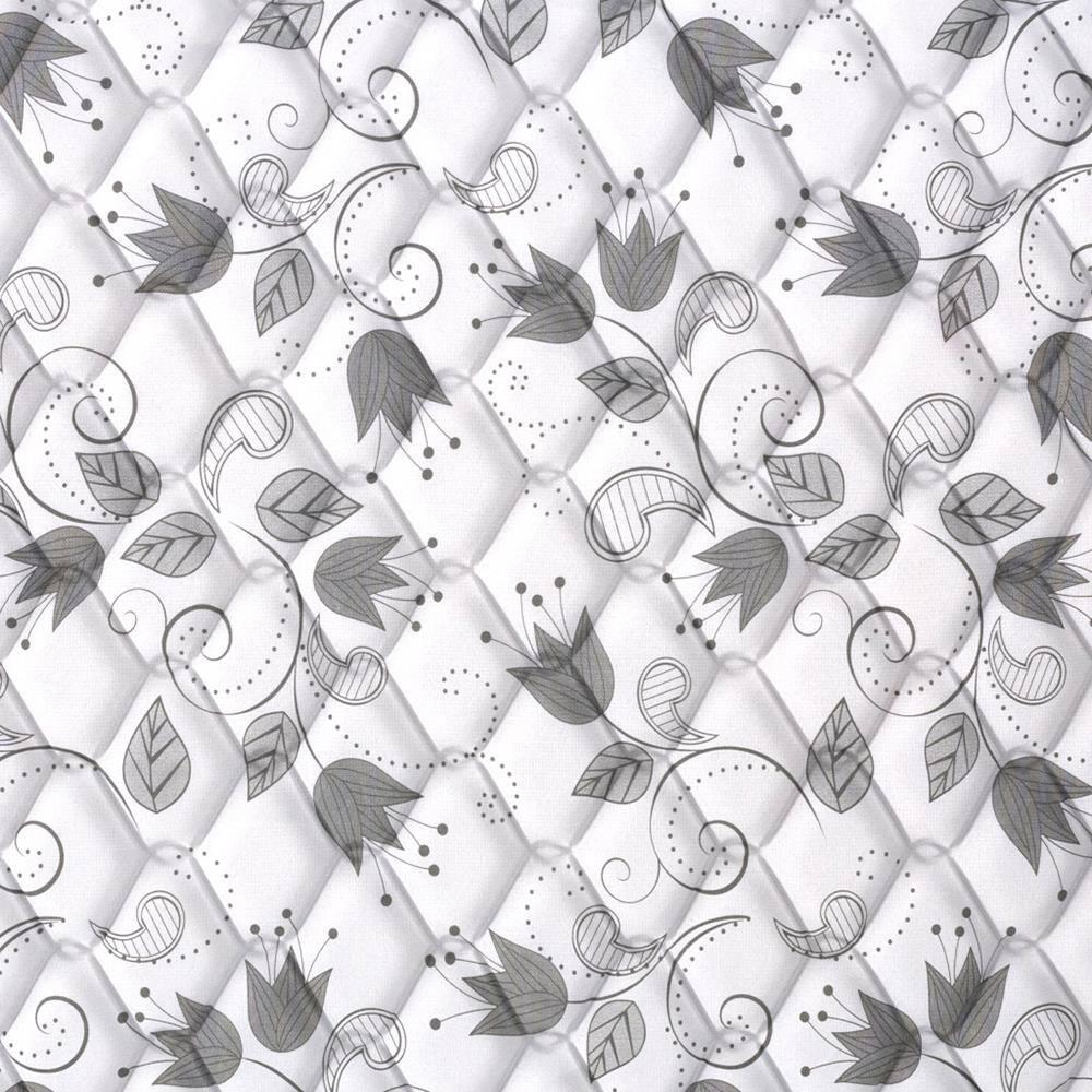 Cama Box King Size Probel Century D28 com Molas Ensacadas e Pillow Euro 70x193x203cm - Branco/Cinza - 8