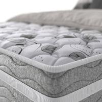 Cama Box King Size Probel Century D28 com Molas Ensacadas e Pillow Euro 70x193x203cm - Branco/Cinza - 7