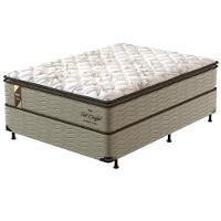 Cama Box de Casal Probel Fort Comfort com Pillow Top e Molas Prolastic 72x138x188cm - Branco/Bege - 2