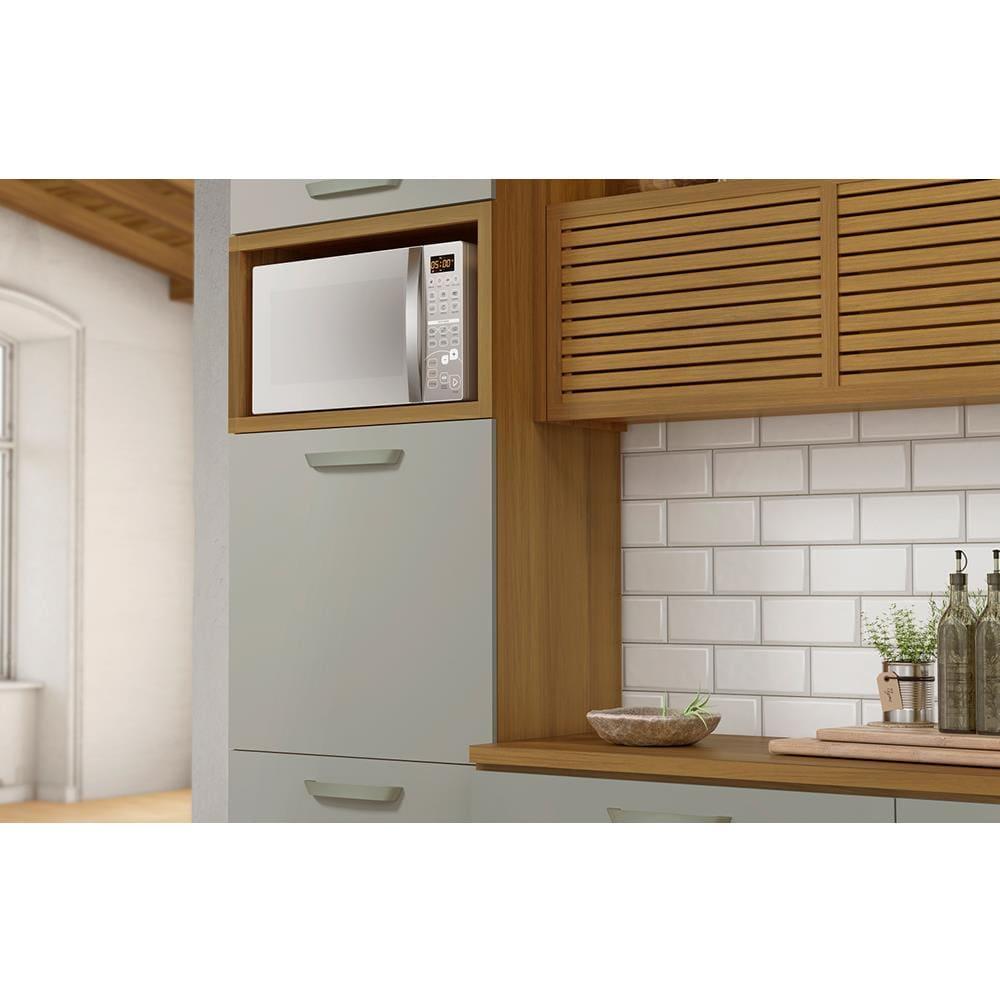 Cozinha Compacta Nesher Princesa com 5 Portas 5 Gavetas e 11 Prateleiras - 264cm de largura - 9