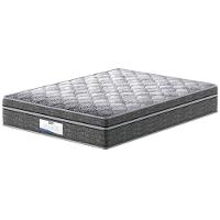 Cama Box de Casal Probel Village D28 com Molas Ensacadas e Pillow Euro 68x138x188cm - Branco/Preto - 3