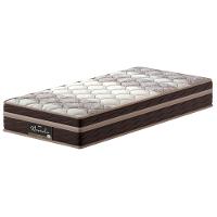 Cama Box Solteiro Probel Nevada com Euro Pillow e Molas Ensacadas 64x88x188 cm - Bege/Marrom - 7