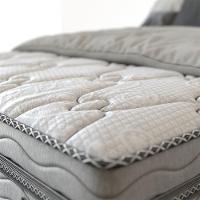 Cama Box Casal Probel Alabama com Euro Pillow e Molas Ensacadas 68x138x188 cm - Branco/Cinza - 5