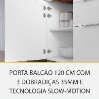 Cozinha Compacta Nesher Marquesa com 4 Portas, 4 Gavetas e 3 Prateleiras – 200 cm de Largura - 5