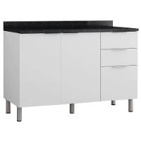 Cozinha Completa Bartira Rubi com 9 Portas, 3 Gavetas e 5 Prateleiras - 280cm de largura - 6