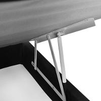 Cama Box Solteiro MGA Lift com Baú e Pistão a Gás + Colchão Umaflex Thor Espuma D33 19x88x188cm – Preta e Cinza - 3