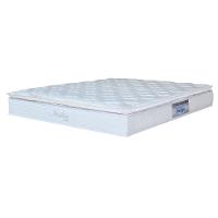 Cama Box Queen Size MGA Universal com Baú e Pistão a Gás + Colchão Umaflex Itália com Pillow Top e Molas Ensacadas 26x158x198cm – Branca